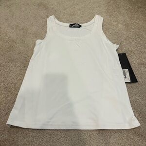 Sympli White Relax Long Tank in White 6 NWT